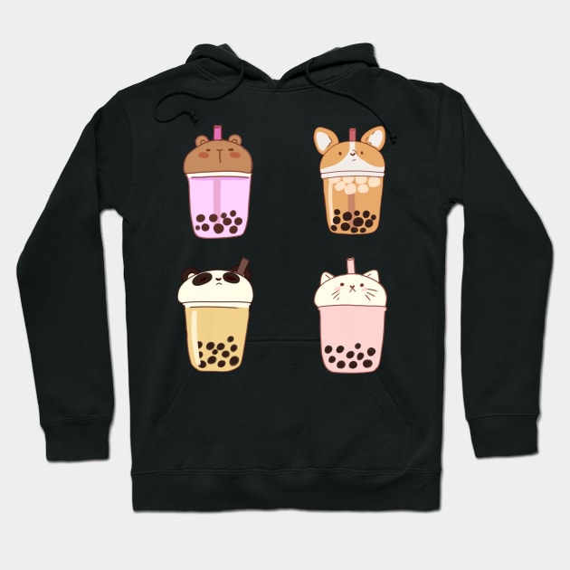 boba animals pack Hoodie by Mayarart